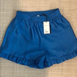 Stine Goya Joselyn Blue ruffle shorts